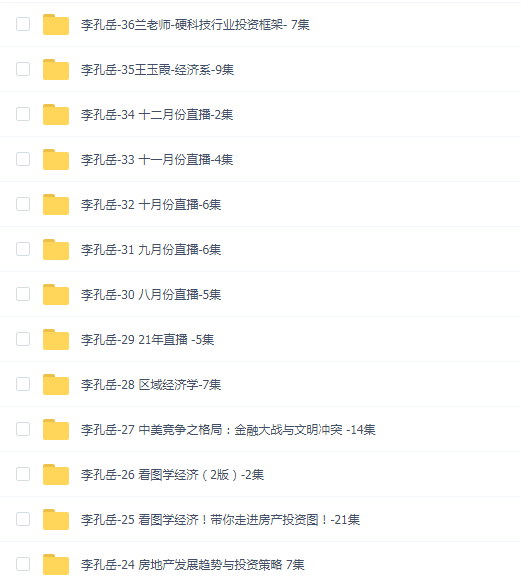 李孔岳教程合集(36套 )