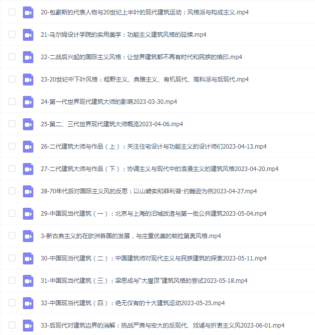 王受之教授:世界建筑史(现代篇)