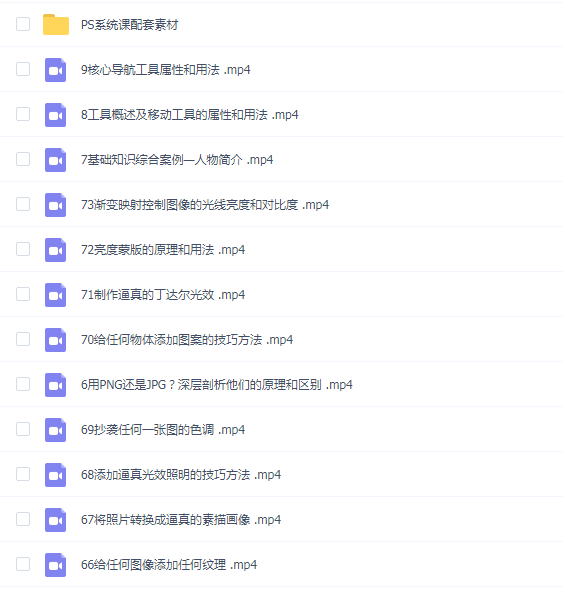 终极PS深度系统课程,0基础到高阶爆款课程(附配套素材)