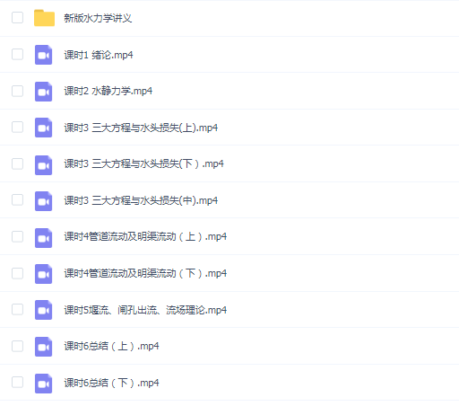 【水力学速成】水力学速成期末考试不挂科期末突击课