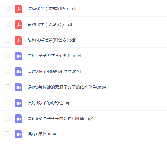 【结构化学速成】结构化学速成期末考试不挂科期末突击课