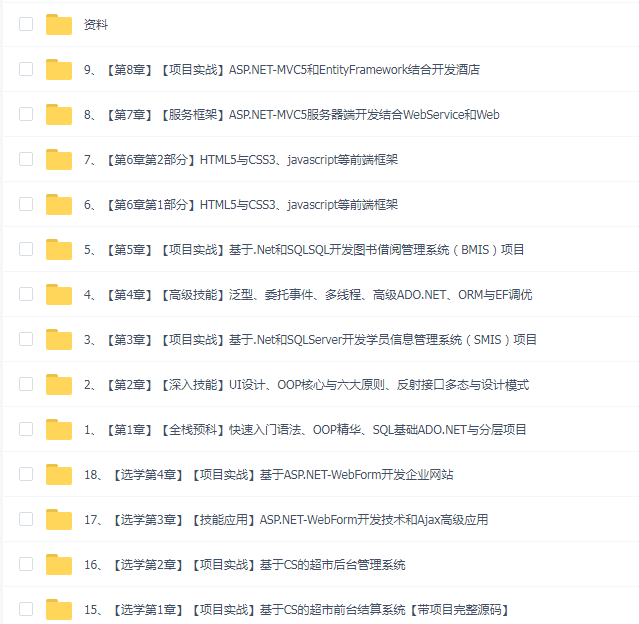 【新阁教育】 C#.NET全栈开发高级VIP班