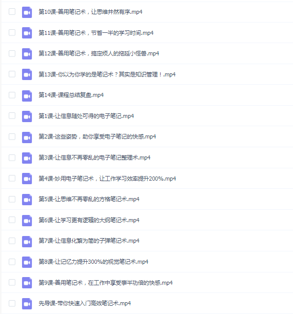 沙牛-颠覆你想象的高效笔记术(完结)