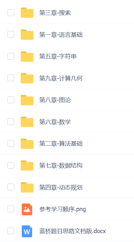 蓝桥杯省赛无忧班C C++组第3期课程