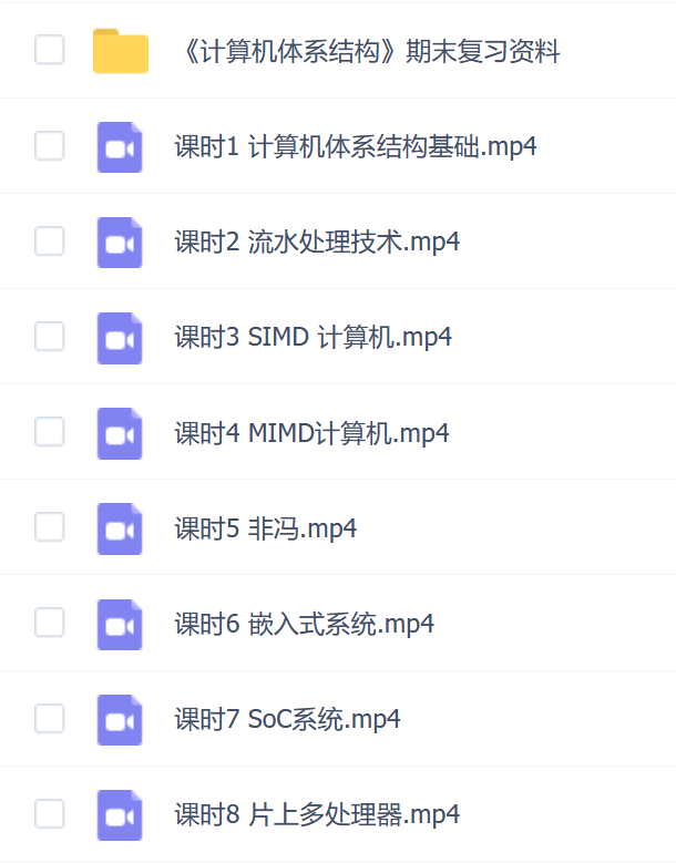 【计算机体系结构】计算机体系结构速成期末考试不挂科期末突击课