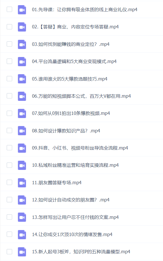 女性IP商业私教课程,让你拥有吸金体质的线上商业礼仪