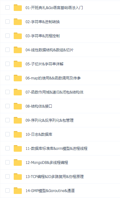马哥 GO语言开发班 第12期-SVIP