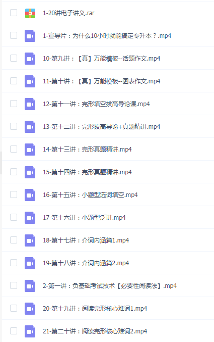 王无术:专升本英语10小时救命班
