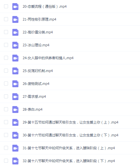 麦子《脱单实战VIP课》