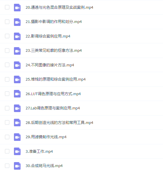 李涛PS摄影后期高手之路30节