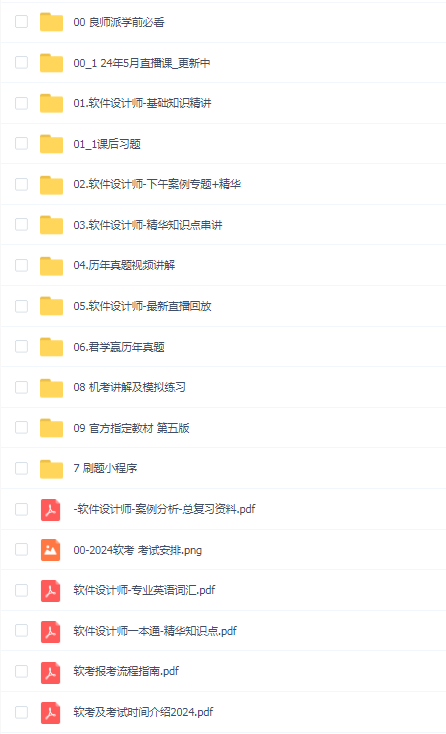 2024中级软件设计师VIP套餐