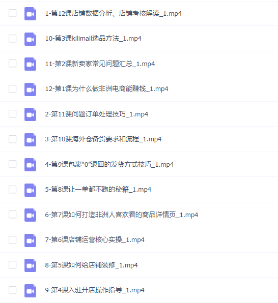kilimall非洲电商培训进阶课