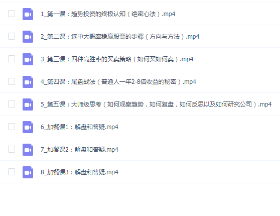 趋势投资超级训练营