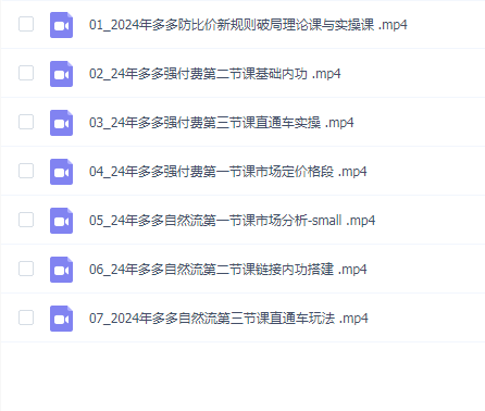 2024拼多多最新理论+实操干货,从入门到精通全链路多角度学习