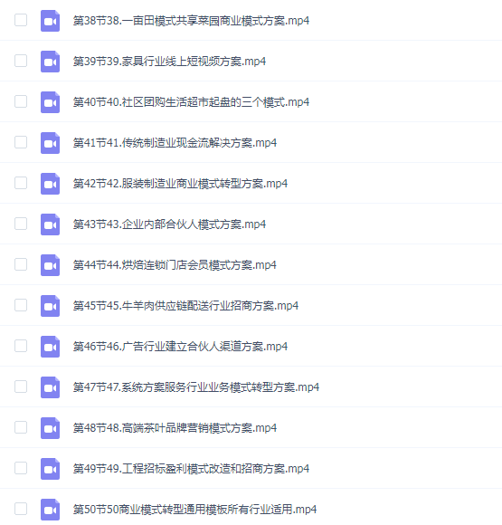 50个行业现场设计方案课程