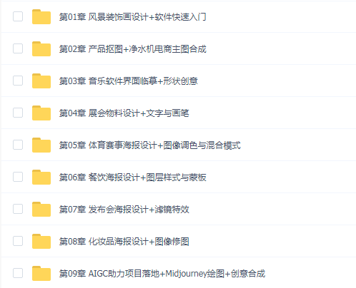 2024最新Photoshop+AIGC商业设计从入门到实战