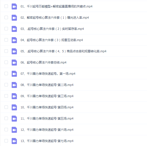 茂隆·章同学千川单场起号实操课,千川协同自然流起号实操案例拆解,解密起号核心算法6件套