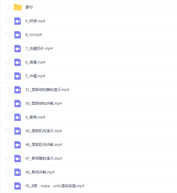 东哥3D角色课程第二期