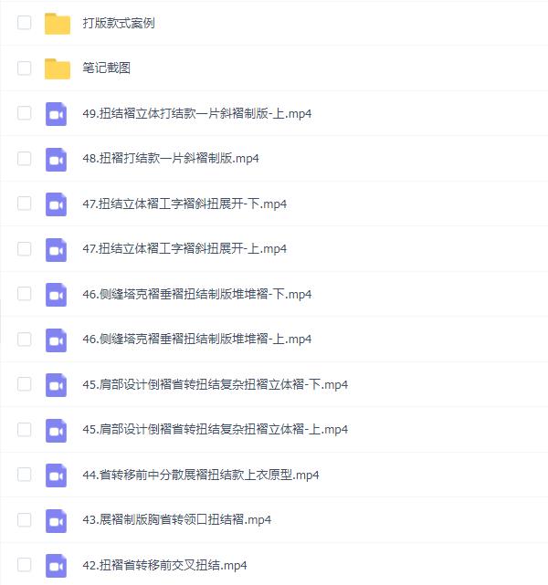 服装打版高级班案例2023