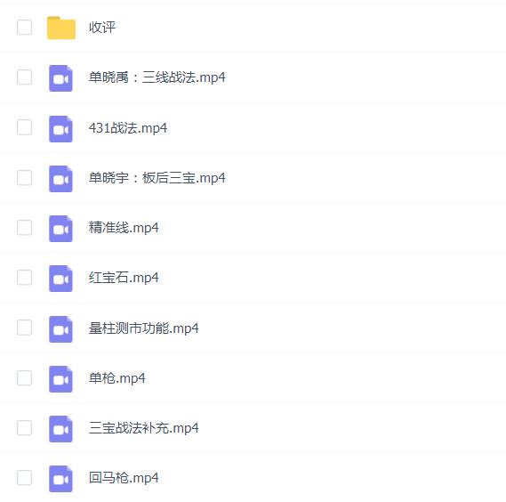 单晓禹2024龙头骑兵第21期正课+系统课+收评