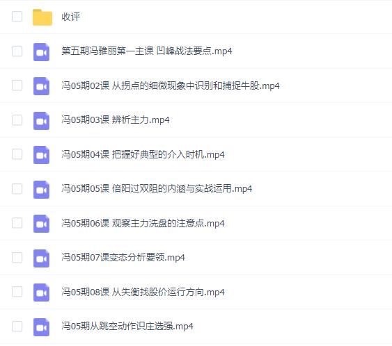冯雅丽2024庄影婀娜第5期课程正课系统课+收评