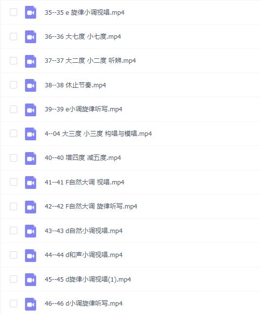 魏留乐视唱练耳初级课程