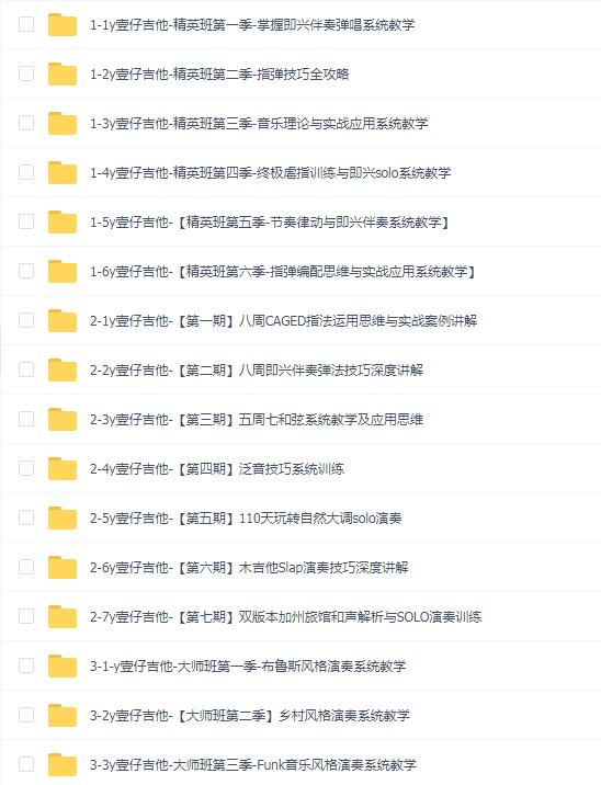 壹仔吉他16期教程合集