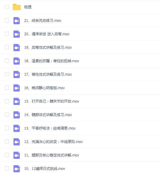 王蕊 21天瑜伽入门精讲课(新版)