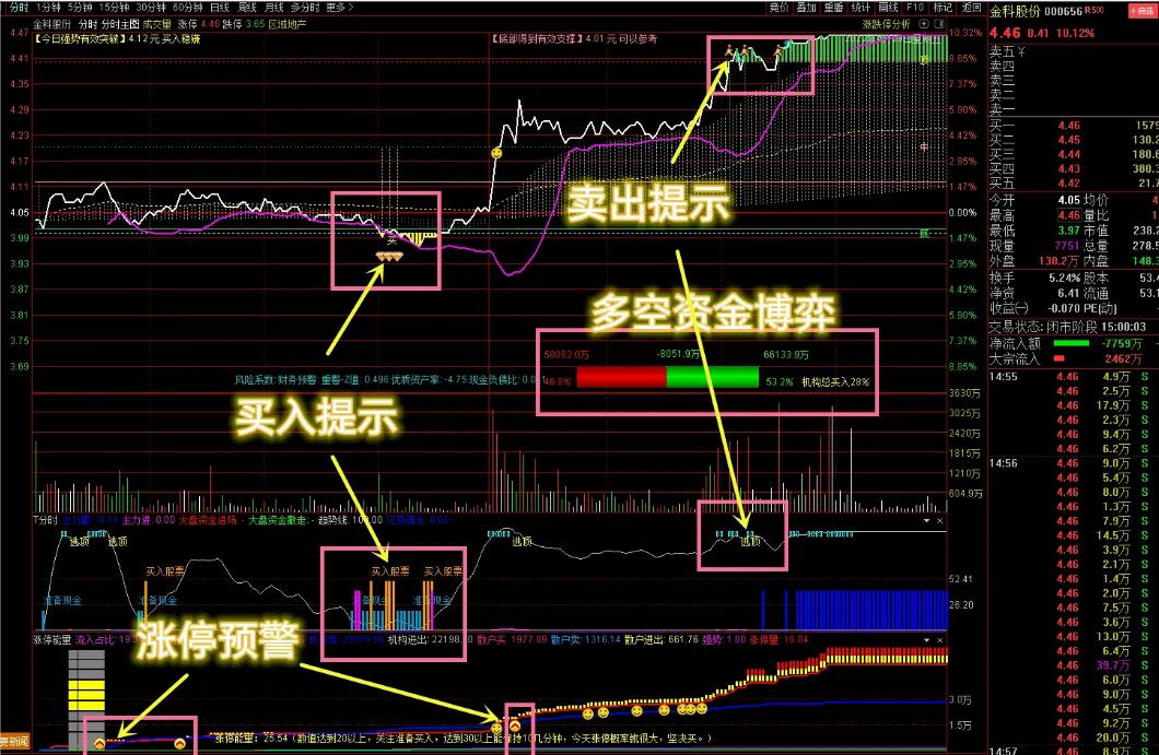 通达信VIP珍藏版【分时三剑客升级版】高抛低吸绝佳助手 三合一 源码 附图介绍