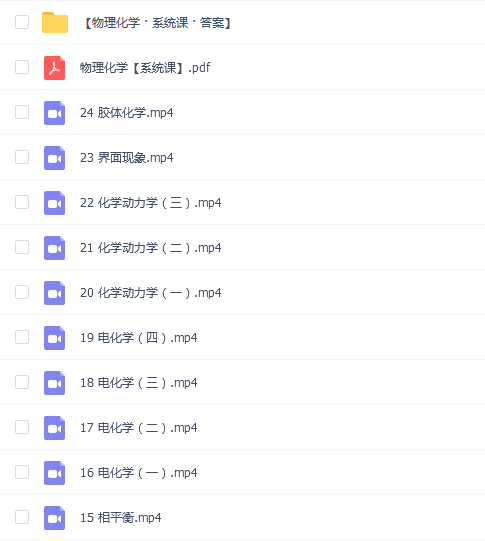 【物理化学系统课(带答案)】物理化学系统课期末考试不挂科期末突击课