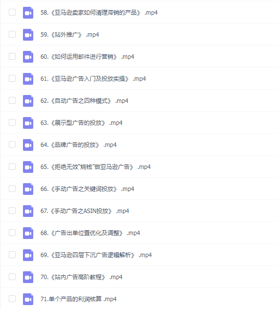 亚马逊运营从入门到精通实战课程