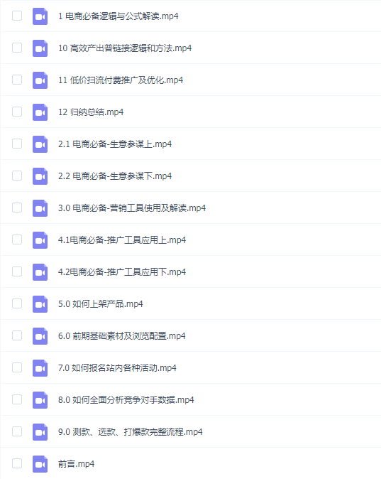 21天从0-1学习电商必备逻辑
