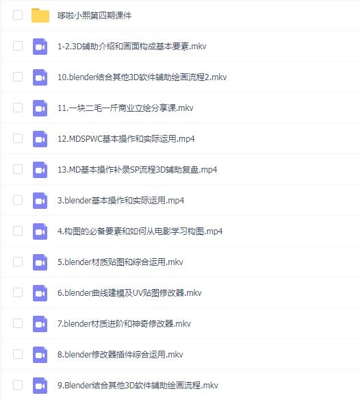 哆啦小熙3d辅助插画班第4期
