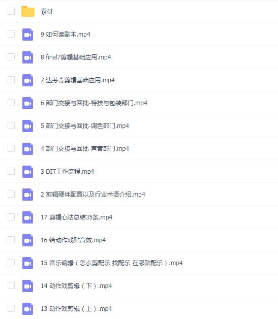莱尼日记影视剪辑全流程入门+短剧实战教程