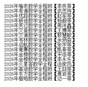 2026年最新数学考研各大机构