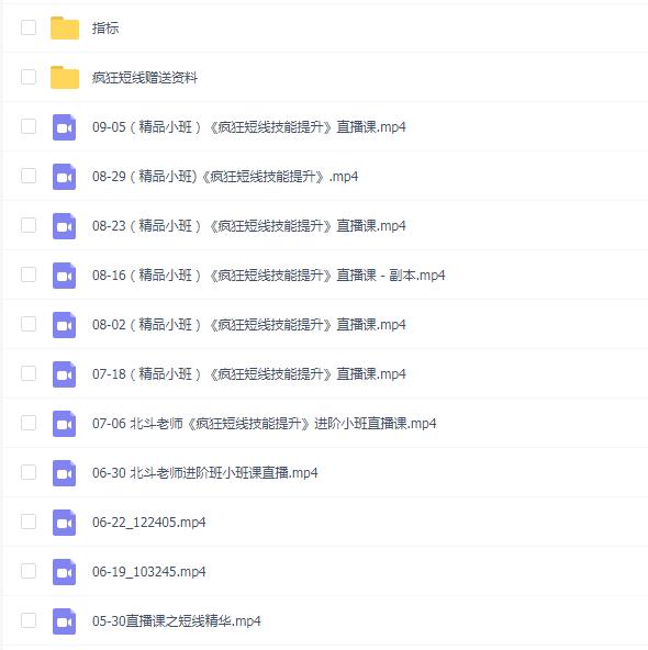 「北斗」财学堂北斗老师 疯狂短线精品小班 疯狂短线技能提升+指标