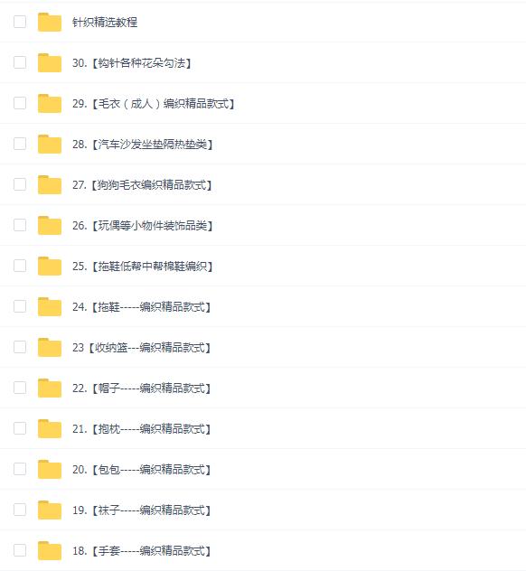 针织全套资料教程(31大类404G)