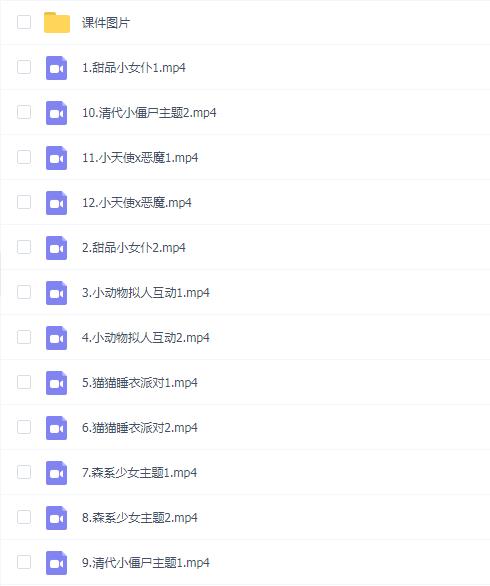 来一打白切鸭Q版正比平涂少女头像综合团练