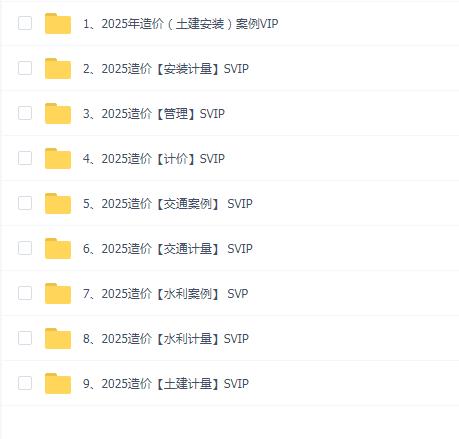 2025年一级造价工程师SVIP